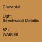 Preview: Chevrolet, Light Beechwood Metallic, 62 / WA9089.